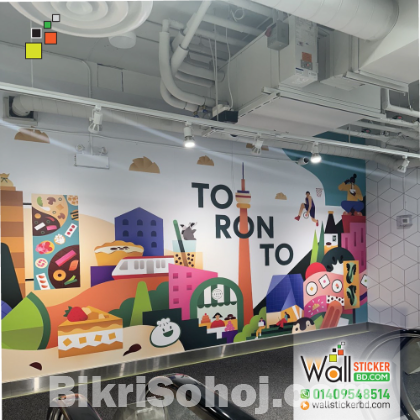 Wall Sticker design for Office |3D Wall stickers price in BD